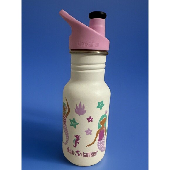 Klean Kanteen Other - Klean Kanteen 12 fl oz Stainless Steel Kid Water Bottle Sport Cap Mermaids